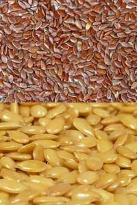 Flaxseed oil is especially used for its high content of alpha-linoleic acid