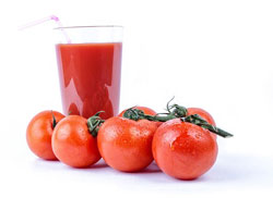 Tomato juice is healthy and contains the substance lycopene, which may counteract certain diseases